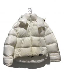 VALENTINO（ヴァレンティノ）の古着「VLTNパッチダウンジャケット」｜ホワイト