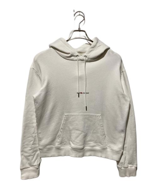 Saint Laurent Paris（サンローランパリ）Saint Laurent Paris (サンローランパリ) プルオーバーパーカー ホワイト サイズ:Sの古着・服飾アイテム