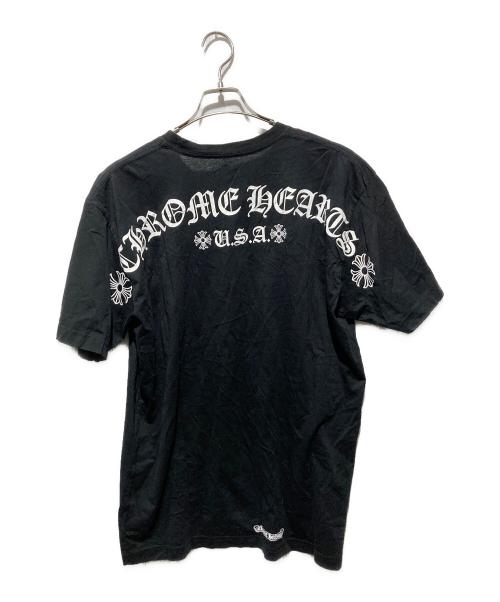 CHROME HEARTS（クロムハーツ）CHROME HEARTS (クロムハーツ) Arch Logoプリント ポケット 半袖Tシャツ ブラック サイズ:XLの古着・服飾アイテム