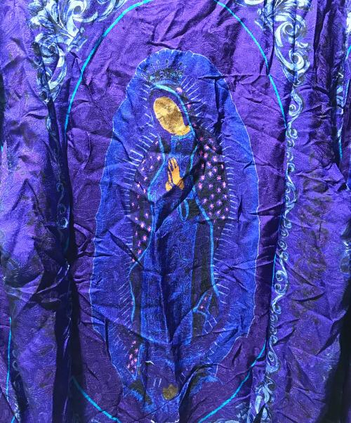 KAPITAL（キャピタル）KAPITAL (キャピタル) ヴァージン メアリー オープンカラー シャツ ネイビー サイズ:4 未使用品の古着・服飾アイテム