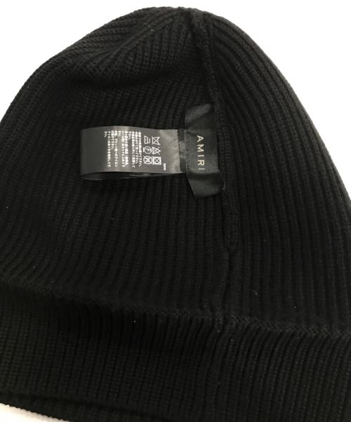 AMIRI（アミリ）AMIRI (アミリ) 24FW BEANIEニット帽 ブラックの古着・服飾アイテム