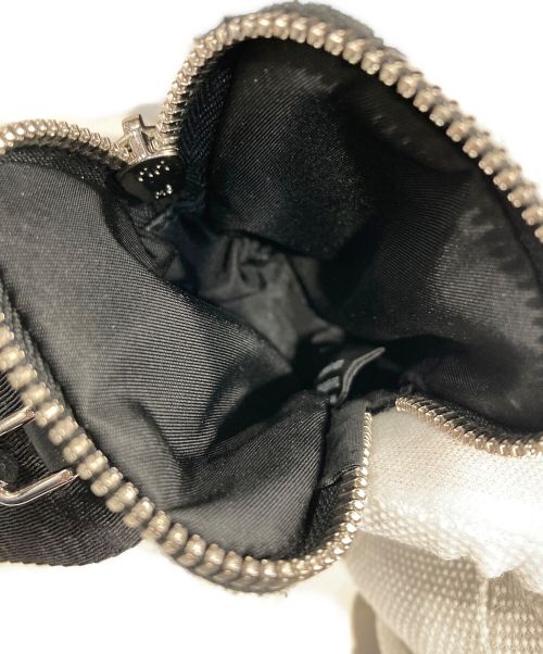 PRADA（プラダ）PRADA (プラダ) Re-Nylon リナイロン Xレザー トライアングル ショルダーバッグ ブラックの古着・服飾アイテム