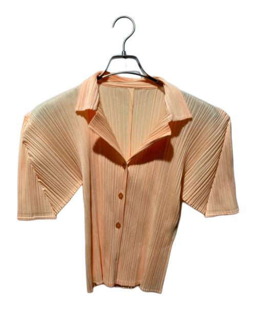 PLEATS PLEASE（プリーツプリーズ）PLEATS PLEASE (プリーツプリーズ) 半袖シャツ オレンジ サイズ:FREEの古着・服飾アイテム