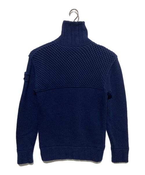 CHANEL（シャネル）CHANEL (シャネル) ウールカシミヤニットジャケット ネイビー サイズ:36の古着・服飾アイテム