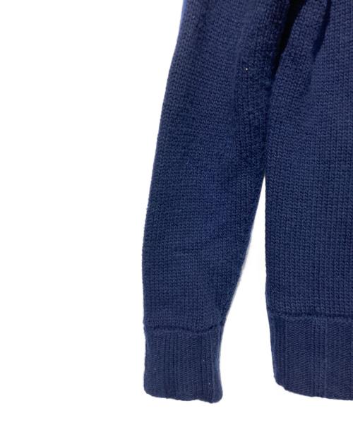 CHANEL（シャネル）CHANEL (シャネル) ウールカシミヤニットジャケット ネイビー サイズ:36の古着・服飾アイテム