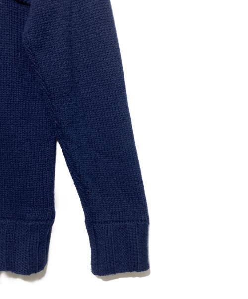 CHANEL（シャネル）CHANEL (シャネル) ウールカシミヤニットジャケット ネイビー サイズ:36の古着・服飾アイテム