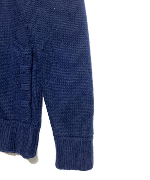 CHANEL（シャネル）CHANEL (シャネル) ウールカシミヤニットジャケット ネイビー サイズ:36の古着・服飾アイテム