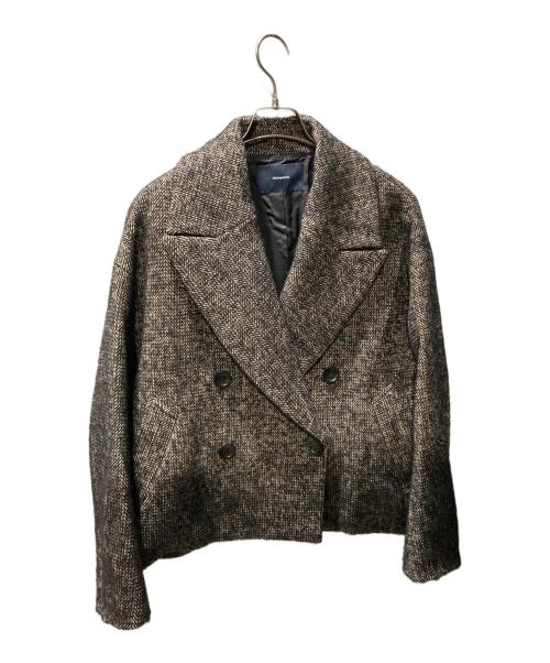 FRAMeWORK（フレームワーク）FRAMeWORK (フレームワーク) TWEEDショートコート ブラウン サイズ:38の古着・服飾アイテム
