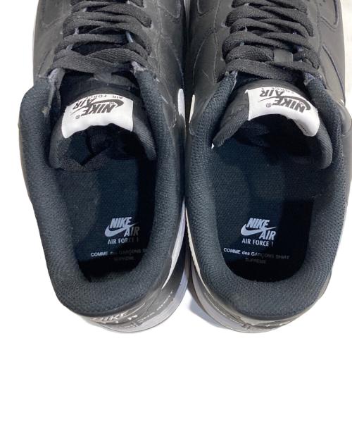 NIKE（ナイキ）NIKE (ナイキ) COMME des GARCONS SHIRT (コムデギャルソンシャツ) SUPREME (シュプリーム) AIR FORCE1 ブラック サイズ:27の古着・服飾アイテム