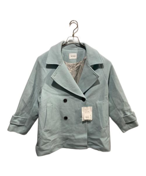 URBAN RESEARCH（アーバンリサーチ）URBAN RESEARCH (アーバンリサーチ) スーパー100メルトンPコート スカイブルー サイズ:freeの古着・服飾アイテム