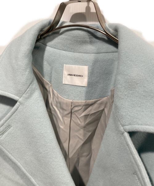 URBAN RESEARCH（アーバンリサーチ）URBAN RESEARCH (アーバンリサーチ) スーパー100メルトンPコート スカイブルー サイズ:freeの古着・服飾アイテム