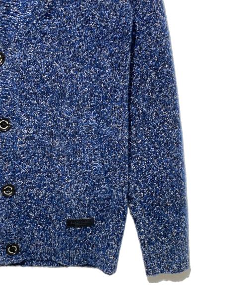 BLACK LABEL CRESTBRIDGE（ブラックレーベル クレストブリッジ）BLACK LABEL CRESTBRIDGE (ブラックレーベル クレストブリッジ) ショールカラーカーディガン ブルー サイズ:Ｍの古着・服飾アイテム