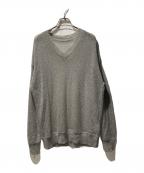 DEUXIEME CLASSEドゥーズィエム クラス）の古着「Sheer V/N Mohair Knit ニット」｜グレー