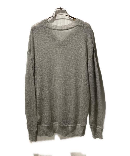 DEUXIEME CLASSE（ドゥーズィエム クラス）Deuxieme Classe (ドゥーズィエム クラス) Sheer V/N Mohair Knit ニット グレー サイズ:FREEの古着・服飾アイテム