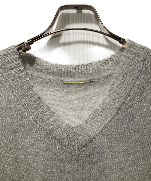 DEUXIEME CLASSE（ドゥーズィエム クラス）Deuxieme Classe (ドゥーズィエム クラス) Sheer V/N Mohair Knit ニット グレー サイズ:FREEの古着・服飾アイテム
