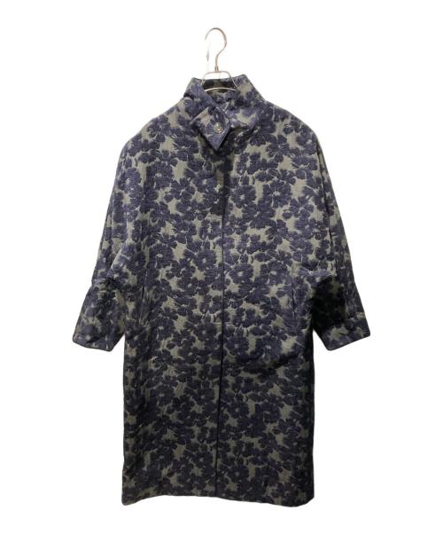 Louren（ローレン）louren (ローレン) flower mole jacquard coat ネイビー サイズ:FREEの古着・服飾アイテム