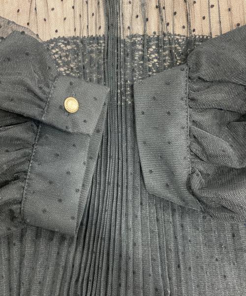 HER LIP TO（ハーリップトゥ）HER LIP TO (ハーリップトゥ) French Pleated Lace Dress ドレス  ワンピース ブラック サイズ:Mの古着・服飾アイテム