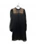 HER LIP TO（ハーリップトゥ）の古着「French Pleated Lace Dress ドレス  ワンピース」｜ブラック