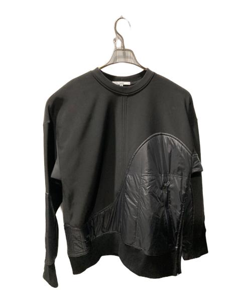 UN3D.（アンスリード）UN3D. (アンスリード) ウェーブラインパデッドプルオーバー ブラック サイズ:38の古着・服飾アイテム