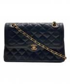 CHANELシャネル）の古着「マトラッセWフラップ ショルダーバッグ」｜ブラック