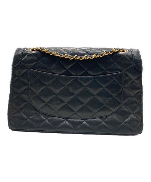 CHANEL（シャネル）CHANEL (シャネル) マトラッセWフラップ ショルダーバッグ ブラックの古着・服飾アイテム