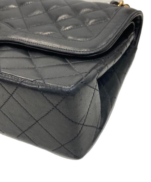 CHANEL（シャネル）CHANEL (シャネル) マトラッセWフラップ ショルダーバッグ ブラックの古着・服飾アイテム