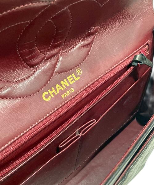 CHANEL（シャネル）CHANEL (シャネル) マトラッセWフラップ ショルダーバッグ ブラックの古着・服飾アイテム