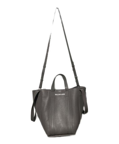 BALENCIAGA（バレンシアガ）BALENCIAGA (バレンシアガ) エブリデイ スモール ノースサウス 2WAYトートバッグ グレーの古着・服飾アイテム