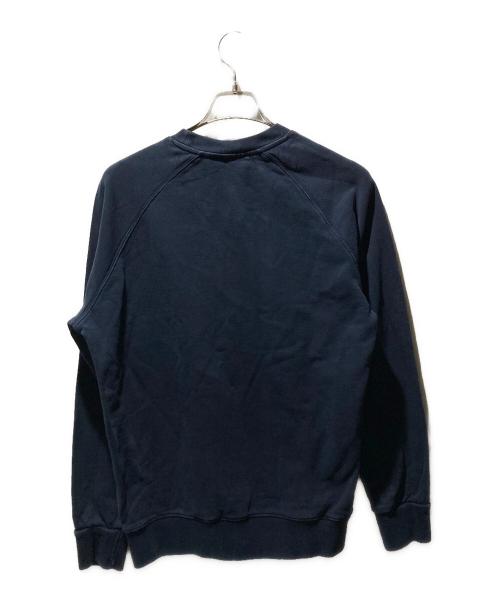 maison kitsune（メゾンキツネ）maison kitsune (メゾンキツネ) フォックス ヘッドパッチ クラシック スウェット ネイビー サイズ:Mの古着・服飾アイテム