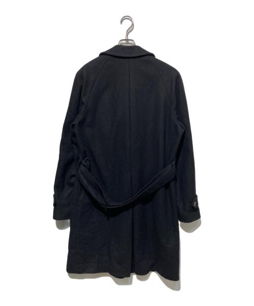 HEVO（イーヴォ）HEVO (イーヴォ) メルトンダブルチェスターコート ブラック サイズ:48の古着・服飾アイテム