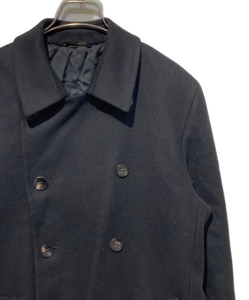 HEVO（イーヴォ）HEVO (イーヴォ) メルトンダブルチェスターコート ブラック サイズ:48の古着・服飾アイテム