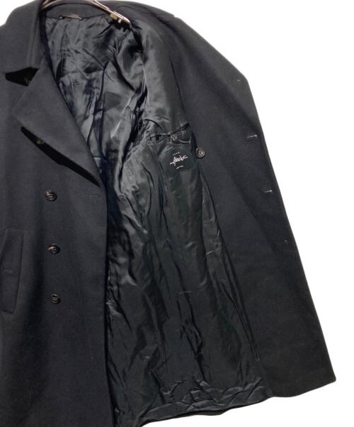 HEVO（イーヴォ）HEVO (イーヴォ) メルトンダブルチェスターコート ブラック サイズ:48の古着・服飾アイテム