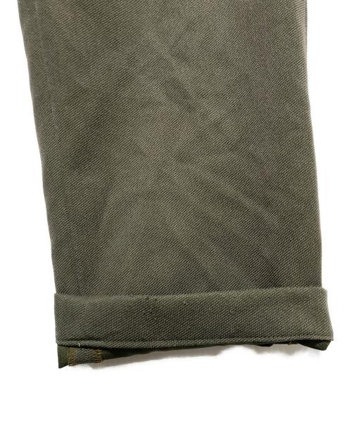 COMME des GARCONS HOMME（コムデギャルソン オム）COMME des GARCONS HOMME (コムデギャルソン オム) ポリ縮絨スラックスパンツ カーキ サイズ:Mの古着・服飾アイテム