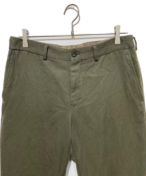 COMME des GARCONS HOMME（コムデギャルソン オム）COMME des GARCONS HOMME (コムデギャルソン オム) ポリ縮絨スラックスパンツ カーキ サイズ:Mの古着・服飾アイテム