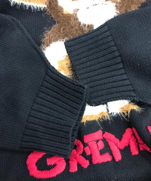 DAIRIKU（ダイリク）DAIRIKU (ダイリク) gremlins (グレムリン) PULLOVER KNIT （プルオーバーニット） ブラウン×ブラック サイズ:FREEの古着・服飾アイテム