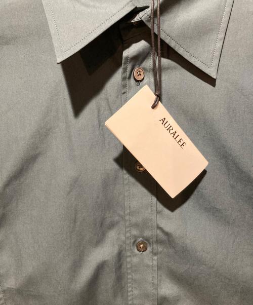 AURALEE（オーラリー）AURALEE (オーラリー) HIGH COUNT FINX OX D/S SH シャツ グリーン 未使用品の古着・服飾アイテム