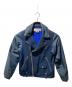 GANRYU（ガンリュウ）の古着「ライダースジャケット」｜ブルー