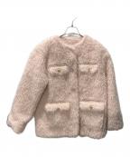 HER LIP TOハーリップトゥ）の古着「Royal Faux Fur Coat」｜ピンク