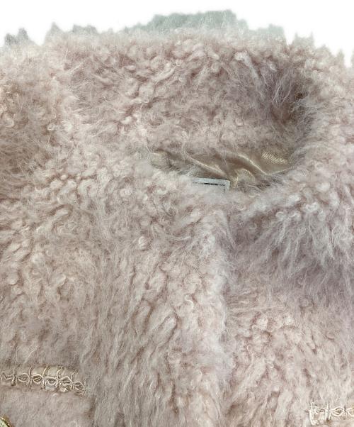 HER LIP TO（ハーリップトゥ）HER LIP TO (ハーリップトゥ) Royal Faux Fur Coat ピンク サイズ:Sの古着・服飾アイテム