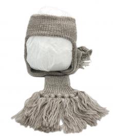 kijima takayuki（キジマタカユキ）の古着「WOOL KNIT LONG EAR BAND ストール」｜グレー