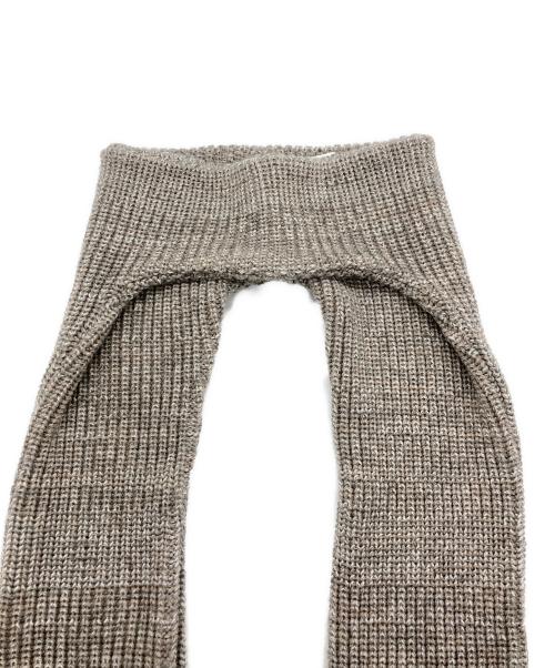 kijima takayuki（キジマタカユキ）KIJIMA TAKAYUKI (キジマタカユキ) WOOL KNIT LONG EAR BAND ストール グレーの古着・服飾アイテム