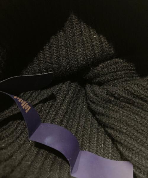 LOUIS VUITTON（ルイ ヴィトン）LOUIS VUITTON (ルイ ヴィトン) ビーニー・LV ヘッドライン ニット帽 ブラックの古着・服飾アイテム