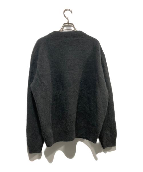 rencontrant（レンコントラント）rencontrant (レンコントラント) フォックスウールシャギークルーネックニット グレー サイズ:freeの古着・服飾アイテム