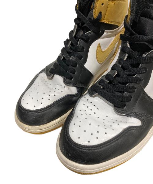 NIKE（ナイキ）NIKE (ナイキ) Air Jordan 1 Retro Highb Black Toe/Yellow Ochre ハイカットスニーカー Black Toe/Yellow Ochre サイズ:27.5の古着・服飾アイテム