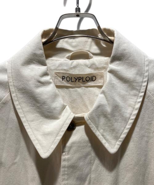 POLYPLOID（ポリプロイド）POLYPLOID (ポリプロイド) コットンステンカラーコート ベージュ サイズ:3の古着・服飾アイテム