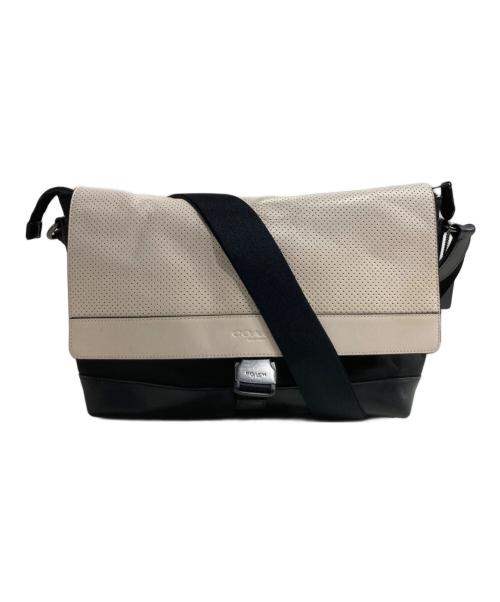COACH（コーチ）COACH (コーチ) ショルダーバッグ ブラック×ベージュの古着・服飾アイテム
