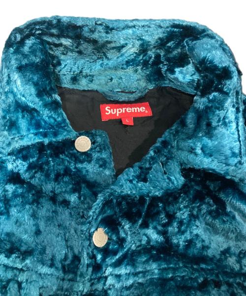 SUPREME（シュプリーム）Supreme (シュプリーム) Fuzzy Pile Trucker Jacket ブルー サイズ:Ｌの古着・服飾アイテム