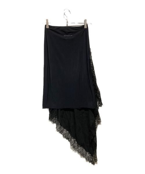 MM6 Maison Margiela（エムエムシックスメゾンマルジェラ）MM6 Maison Margiela (エムエムシックス メゾンマルジェラ) レイヤードスカート ネイビー サイズ:Sの古着・服飾アイテム