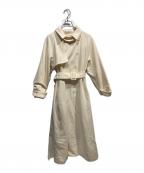 eimy istoireエイミーイストワール）の古着「ベルテッドウールトレンチコート」｜ホワイト