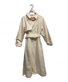 eimy istoire（エイミーイストワール）の古着「ベルテッドウールトレンチコート」｜ホワイト